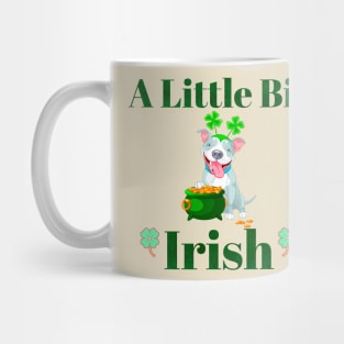 A Little Bit Irish Pitbull Pot of Gold Mug